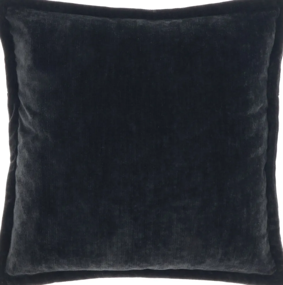 Unique Living sierkussen Viola zwart 45 x 45 x 15 cm