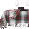 Unique Living tafelkleed Tartan wit 150 x 300 cm