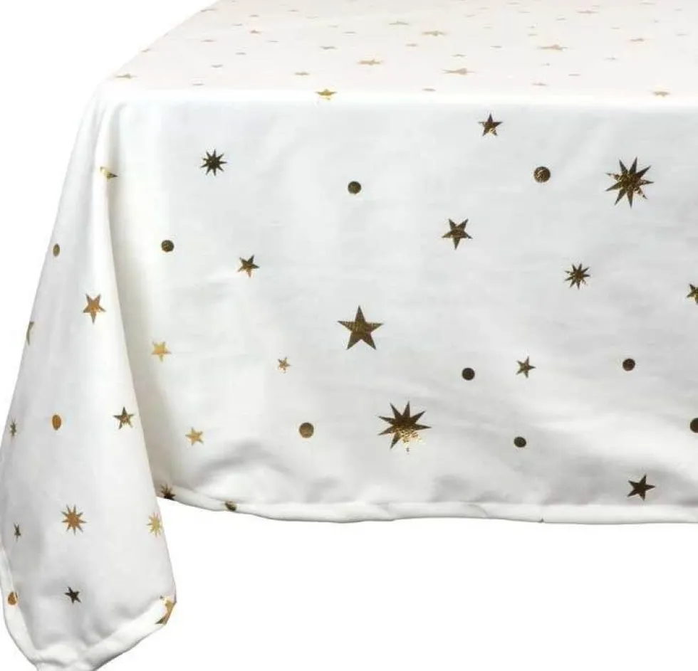 Unique living tafelkleed Xmas night crème 250 x 150 cm