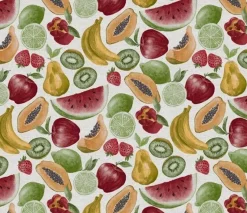 Unique Living tafelzeil Bonita rood / geel / groen D 160 cm
