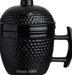 Urban Chef mok Kamado zwart 330 ml
