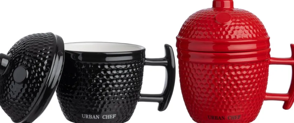 Urban Chef mok Kamado zwart 330 ml