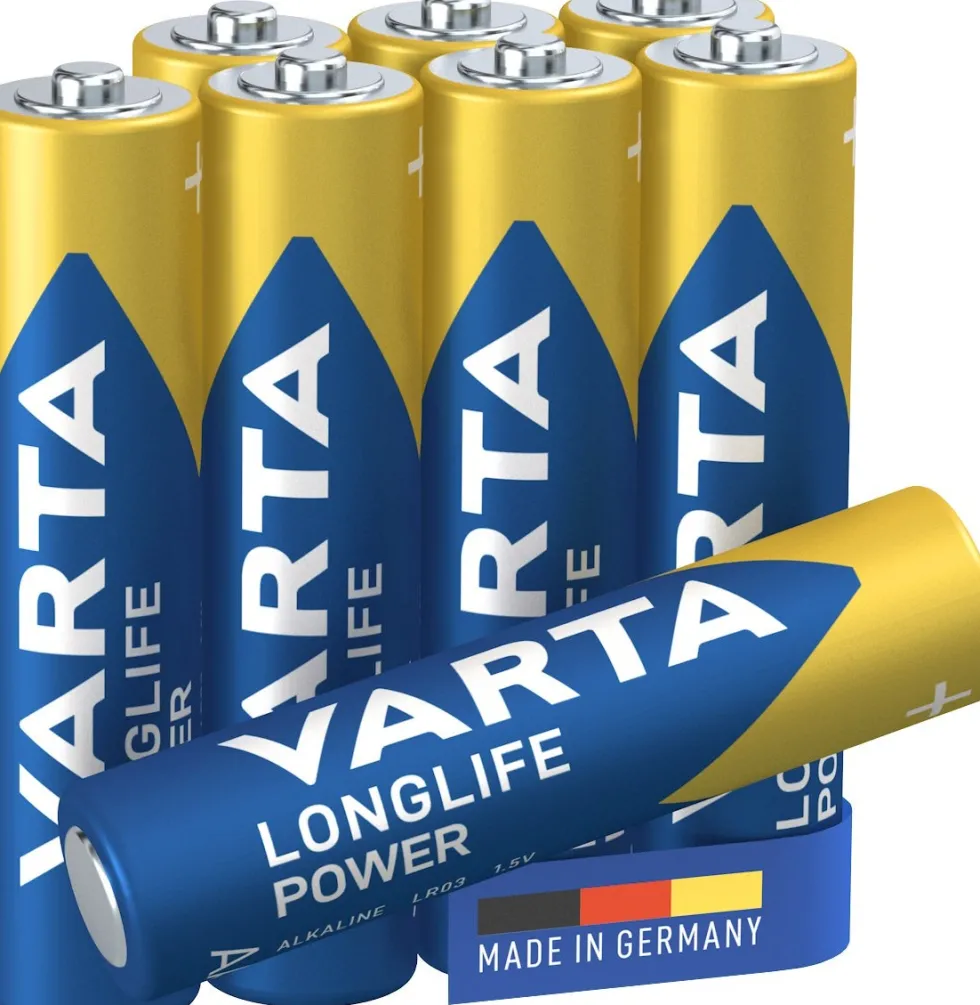 Varta AAA batterij Longlife Power 8 stuks