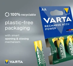Varta AAA oplaadbare batterij Accu Power 4 stuks