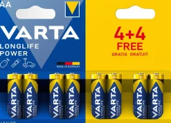 Varta AA batterijen Longlife Power 8 stuks