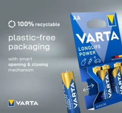 Varta AA batterijen Longlife Power 8 stuks