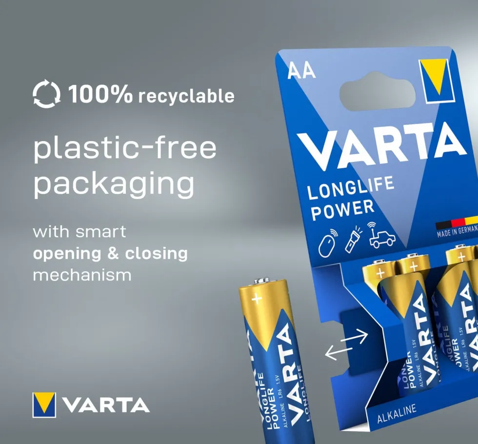 Varta AA batterij Longlife Power 4 stuks