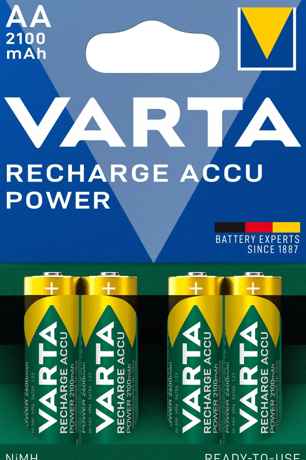 Varta AA oplaadbare batterij Accu Power 4 stuks