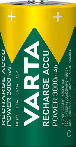 Varta C oplaadbare batterij 2 stuks