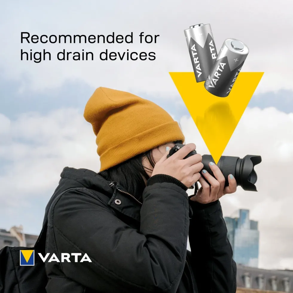 Varta CR123A knoopcel batterij Lithium Cylindrical 3V