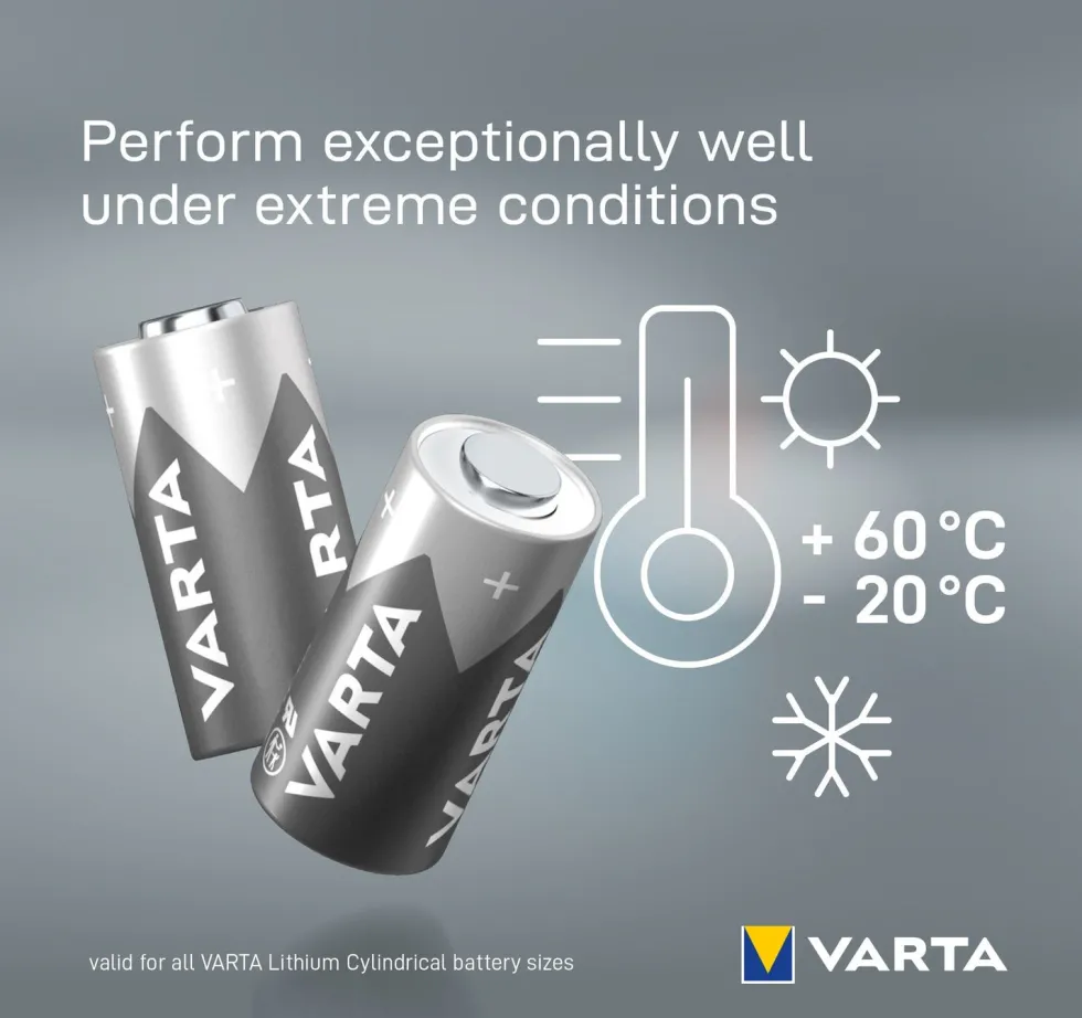 Varta CR2 knoopcel batterij Lithium Cylindrical 3V