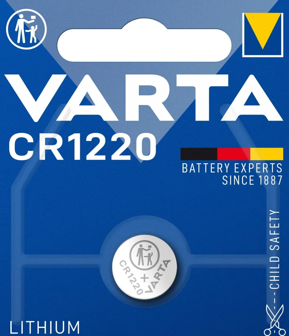 Varta CR1220 Lithium knoopcel batterij 3V
