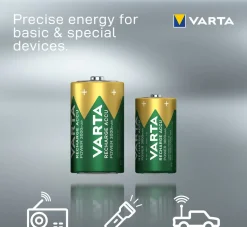 Varta D oplaadbare batterij Accu Power 2 stuks