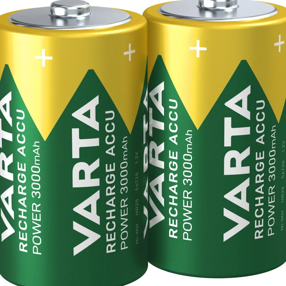 Varta D oplaadbare batterij Accu Power 2 stuks