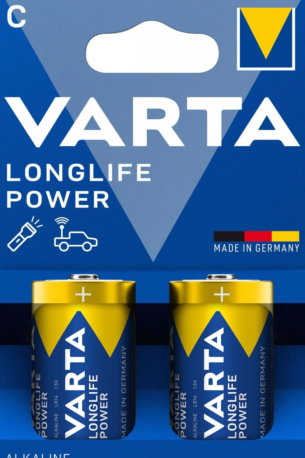 Varta LR14 batterij alkaline Longlife Power 2 stuks