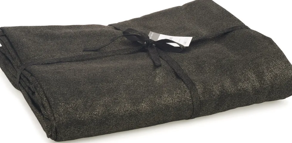 Vivant tafelkleed Corduluxe zwart 250 x 140 cm