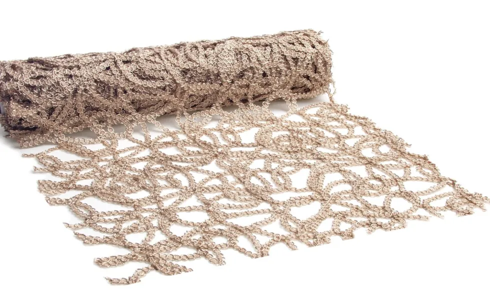 Vivant tafelloper Grandi beige 250 x 28 cm