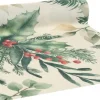 Vivant tafelloper groen / crème 300 x 28 cm