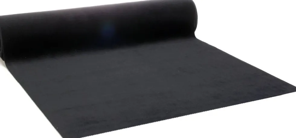 Vivant tafelloper Velvet zwart 250 x 28 cm