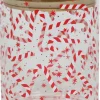Voorraadpot Candycane met deksel rood / wit D 10 H 13 cm