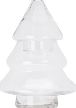 Voorraadpot kerstboom transparant D 17 H 21,5 cm