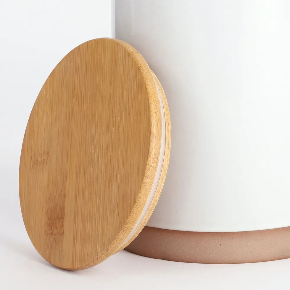 voorraadpot Mila crème D 12,5 H 8,5 cm
