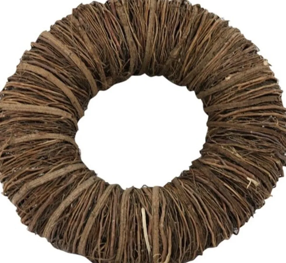 Wanddecoratie krans Mactan naturel D 25 cm