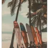 Wanddoek surfplank Mirthe multi 105 x 136 cm
