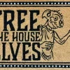Warner Bros kokosmat Harry Potter huis elf bruin 60 x 40 cm