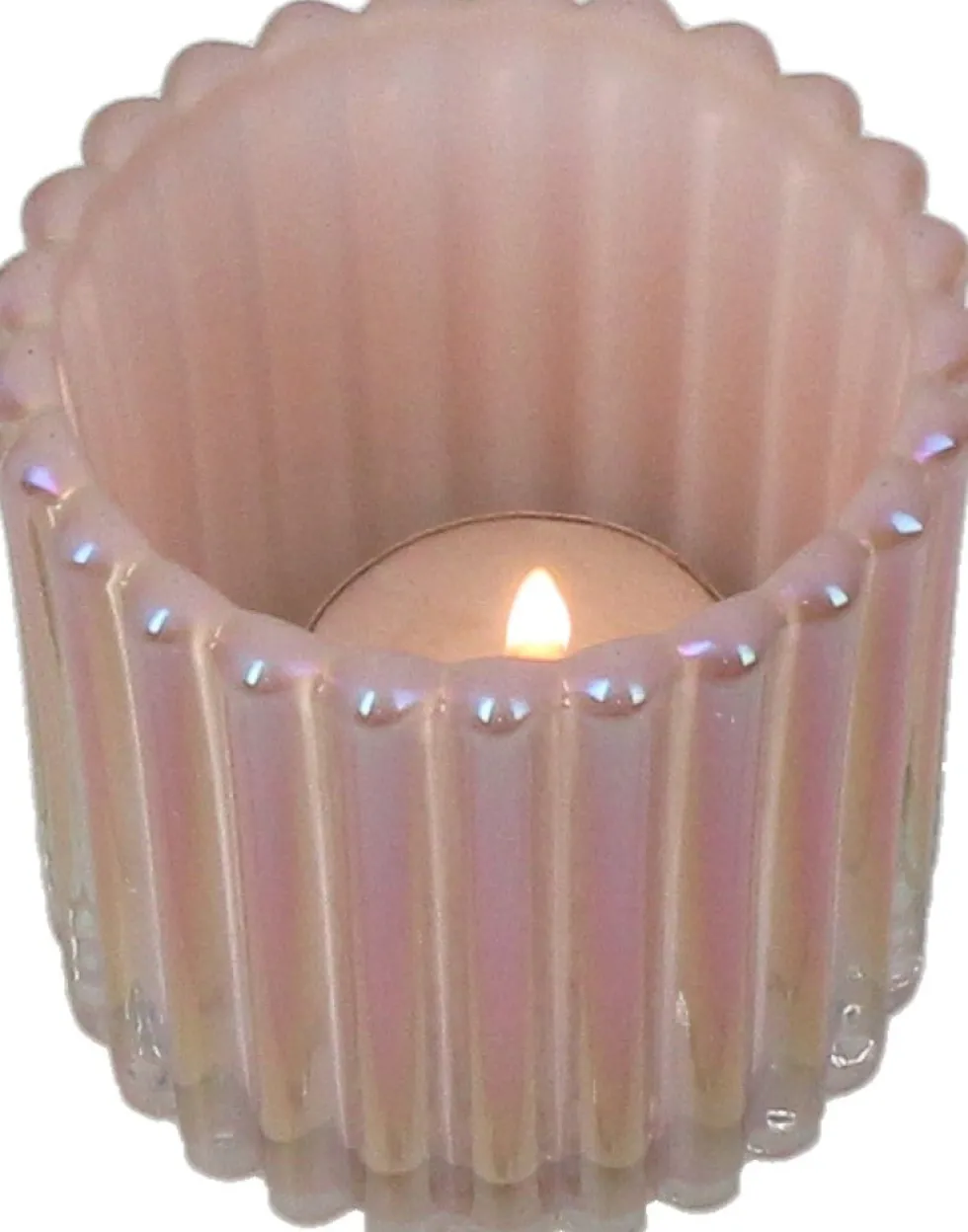 Waxinelichthouder Des roze D 7,5 H 7,5 cm