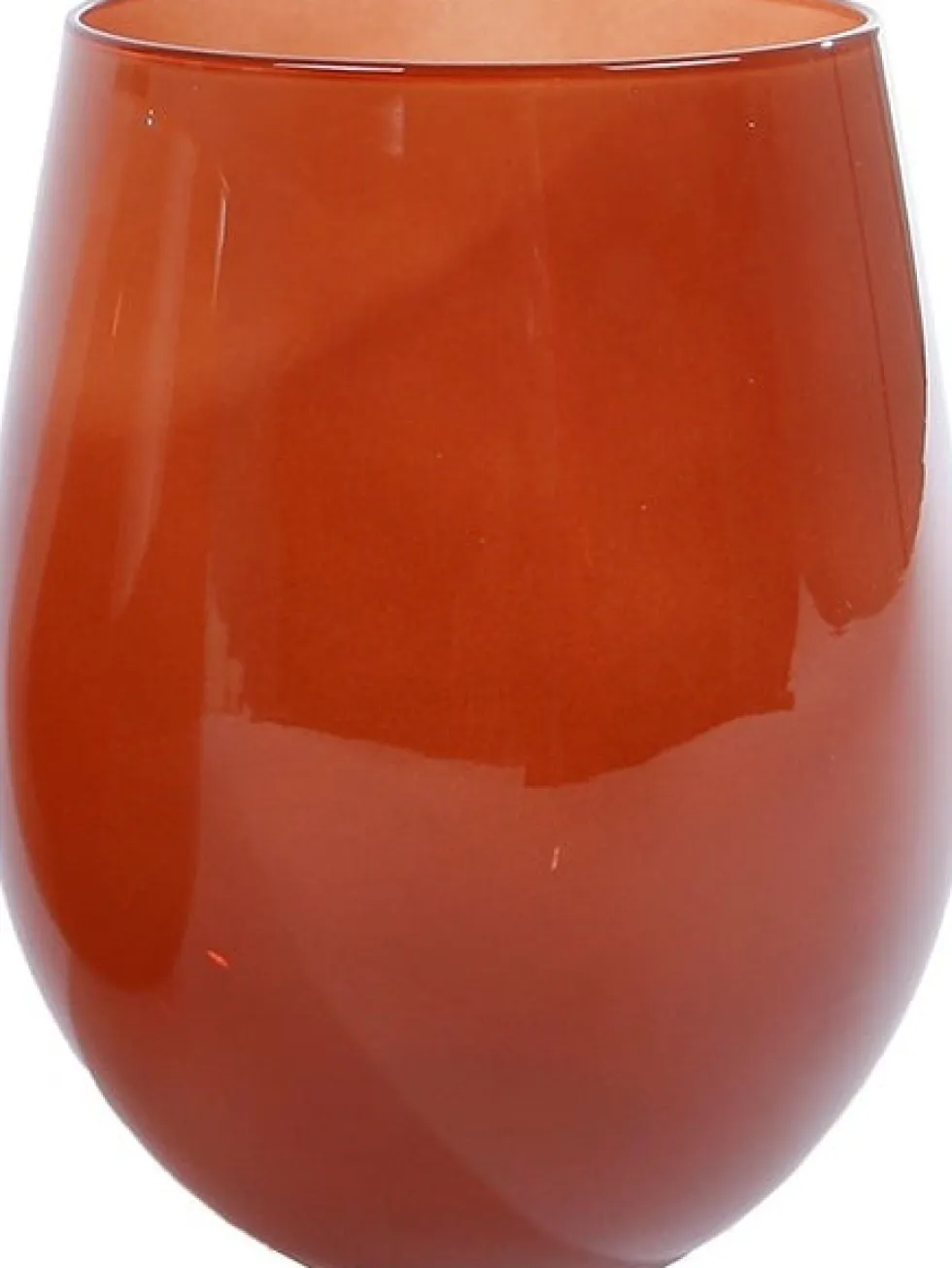 Waxinelichthouder Martien oranje 7 x 5 x 12 cm