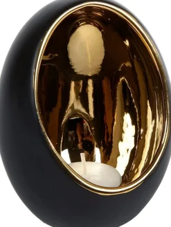 Waxinelichthouder Pim goud D 9,5 H 12,5 cm