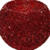 Waxinelichthouder Strass Bowl rood D 16 H 12 cm