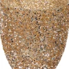 Waxinelichthouder Strass Livy goud D 14,5 H 15 cm