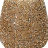 Waxinelichthouder Strass Lulu goud D 9,5 H 9 cm