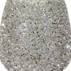 Waxinelichthouder Strass Lulu zilver D 16 H 16,5 cm
