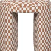 WOOOD kruk Charlie oranje / wit D 45 H 47 cm