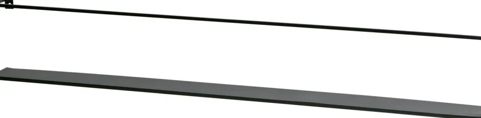 WOOOD wandplank Meert zwart 100 x 8 x 16 cm