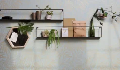WOOOD wandplank Meert zwart 100 x 8 x 16 cm