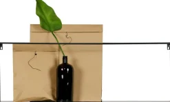 WOOOD wandplank zwart 35 x 100 x 20 cm