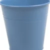 Zinc Collection bloempot Ella blauw 11 x 11 x 10 cm