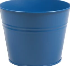 Zinc Collection bloempot Sanvi blauw 23 x 23 x 18 cm